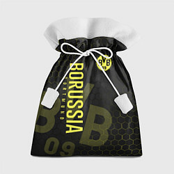 Мешок для подарков Боруссия Дортмунд honeycomb, цвет: 3D-принт
