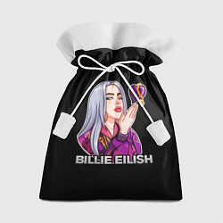 Мешок для подарков BILLIE EILISH, цвет: 3D-принт