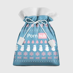 Мешок для подарков Pornhub - christmas sweater, цвет: 3D-принт