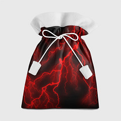 Мешок для подарков МОЛНИЯ RED NEON, цвет: 3D-принт
