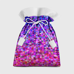 Мешок для подарков Треугольники мозаика пиксели, цвет: 3D-принт