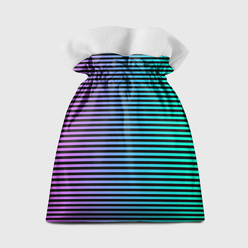 Подарочный мешок В ЦВЕТНУЮ ПОЛОСКУ / 3D-принт – фото 2