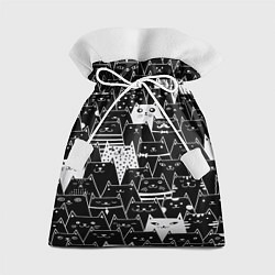 Мешок для подарков КОТЫ BLACK, цвет: 3D-принт