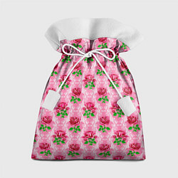 Мешок для подарков Декор из нежных роз, цвет: 3D-принт
