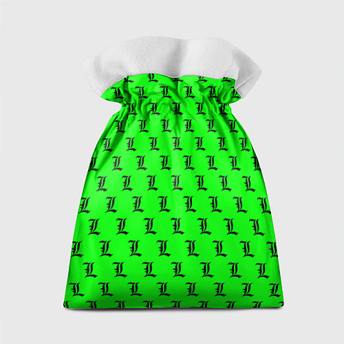 Подарочный мешок Эл паттерн зеленый / 3D-принт – фото 2