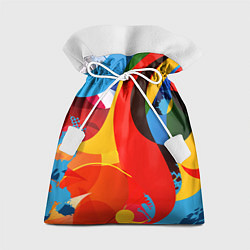 Мешок для подарков Цветы Краски Эмоции, цвет: 3D-принт