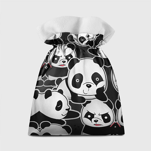 Подарочный мешок Смешные панды / 3D-принт – фото 2