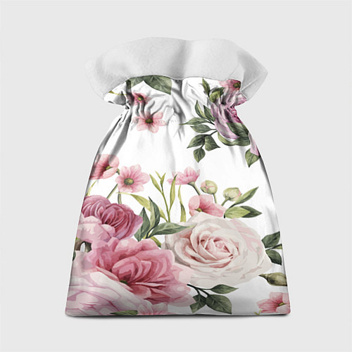 Подарочный мешок Розовые розы / 3D-принт – фото 2