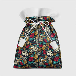 Мешок для подарков Hardcore tattoo, цвет: 3D-принт