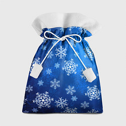 Мешок для подарков Новый Год Снежинки, цвет: 3D-принт