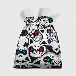 Мешок для подарков Злые панды, цвет: 3D-принт