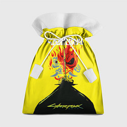 Мешок для подарков Киберпанк 2077 Киану на спине, цвет: 3D-принт