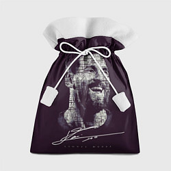 Мешок для подарков Лионель месси с автографом, цвет: 3D-принт