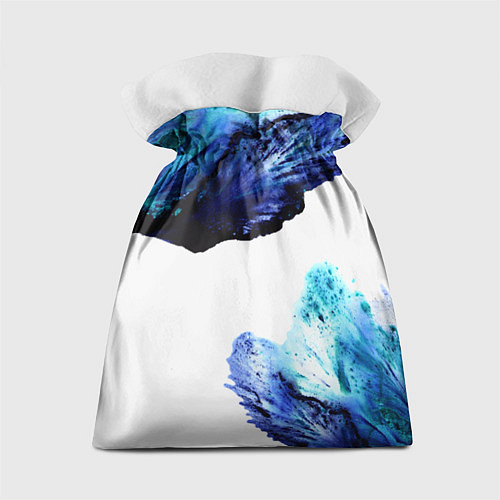 Подарочный мешок Синие цветы / 3D-принт – фото 2
