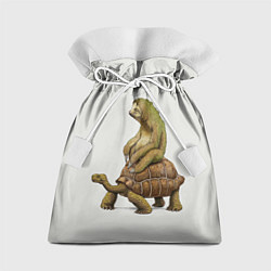 Мешок для подарков Тише едешь А впрочем, цвет: 3D-принт