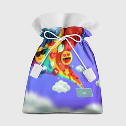 Мешок для подарков Радуга Эмоджи, цвет: 3D-принт