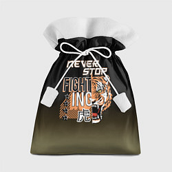 Мешок для подарков FIGHT TIGER тигр боец, цвет: 3D-принт