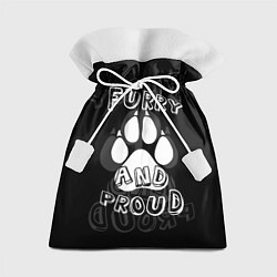 Мешок для подарков Furry proud, цвет: 3D-принт