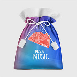 Мешок для подарков PIZZA MUSIC, цвет: 3D-принт