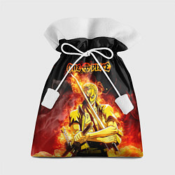 Мешок для подарков Зоро в огне One Piece Большой куш, цвет: 3D-принт