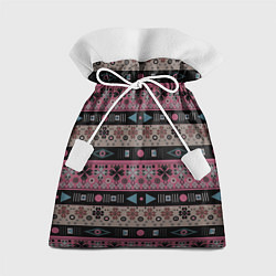 Мешок для подарков Этнический полосатый орнамент, цвет: 3D-принт