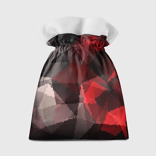 Подарочный мешок Серо-красная абстракция / 3D-принт – фото 2