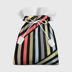 Мешок для подарков Абстрактный полосатый узор, цвет: 3D-принт