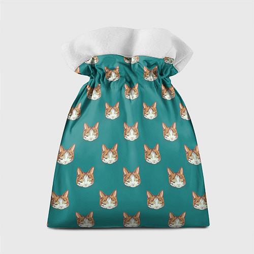 Подарочный мешок Рыжий кот паттерн / 3D-принт – фото 2