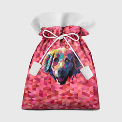 Мешок для подарков Радужный пёсель, цвет: 3D-принт