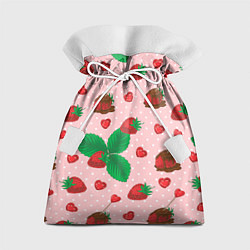 Мешок для подарков Клубника в шоколаде, цвет: 3D-принт