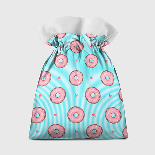 Подарочный мешок Розовые пончики / 3D-принт – фото 2