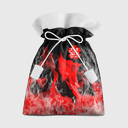 Мешок для подарков Чёрный клевер: Пламя, цвет: 3D-принт