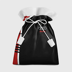Мешок для подарков АУДИ ЛОГО AUDI GEOMETRY RED STRIPES LINE, цвет: 3D-принт