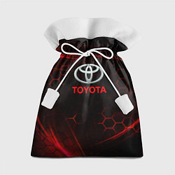 Мешок для подарков Toyota Неоновые соты, цвет: 3D-принт