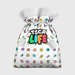 Мешок для подарков Логотип Toca Boca Тока Бока, цвет: 3D-принт