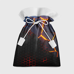 Мешок для подарков 3D РАЗЛОМ И СТАЛЬНАЯ БРОНЯ ПОПУЛЯРНЫЕ ТЕКСТУРЫ, цвет: 3D-принт