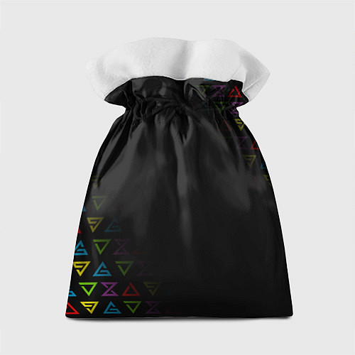 Подарочный мешок ЦВЕТНЫЕ ЗНАКИ ВЕДЬМАКА / 3D-принт – фото 2