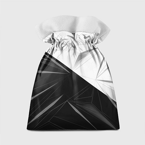 Подарочный мешок MERCEDES-BENZ МЕРСЕДЕС-БЕНЗ BLACK AND WHITE / 3D-принт – фото 2