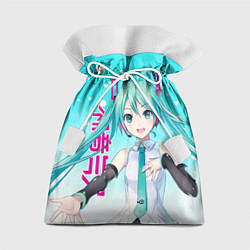 Мешок для подарков Hatsune Miku, Мику Хацунэ, цвет: 3D-принт