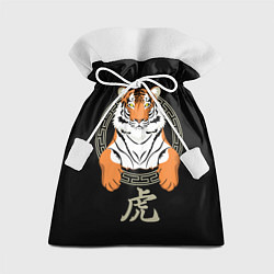 Мешок для подарков Тигр в рамке, цвет: 3D-принт