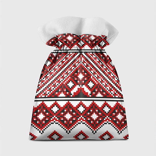 Подарочный мешок Русский узор, геометрическая вышивка / 3D-принт – фото 2