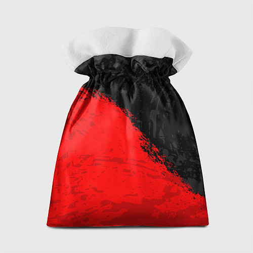 Подарочный мешок DOTA 2 RED BLACK LOGO, БРЫЗГИ КРАСОК / 3D-принт – фото 2