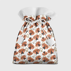 Мешок для подарков Собака Родезийский Риджбек, цвет: 3D-принт