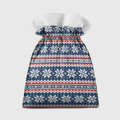 Подарочный мешок Knitted Christmas Pattern / 3D-принт – фото 2
