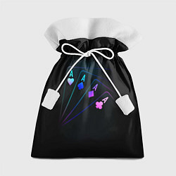 Мешок для подарков НЕОНОВЫЕ КАРТЫ NEON, цвет: 3D-принт