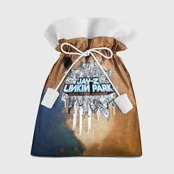 Мешок для подарков Collision Course - Jay-Z и Linkin Park, цвет: 3D-принт