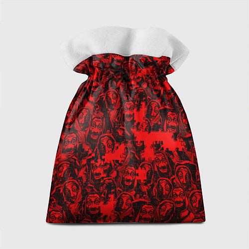 Подарочный мешок LA CASA DE PAPEL RED CODE PATTERN / 3D-принт – фото 2