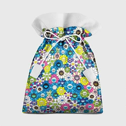 Мешок для подарков Takashi Murakami Улыбающиеся цветы, цвет: 3D-принт