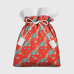 Мешок для подарков Морские коньки паттерн, цвет: 3D-принт