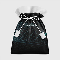 Мешок для подарков Gravity blue line theme, цвет: 3D-принт